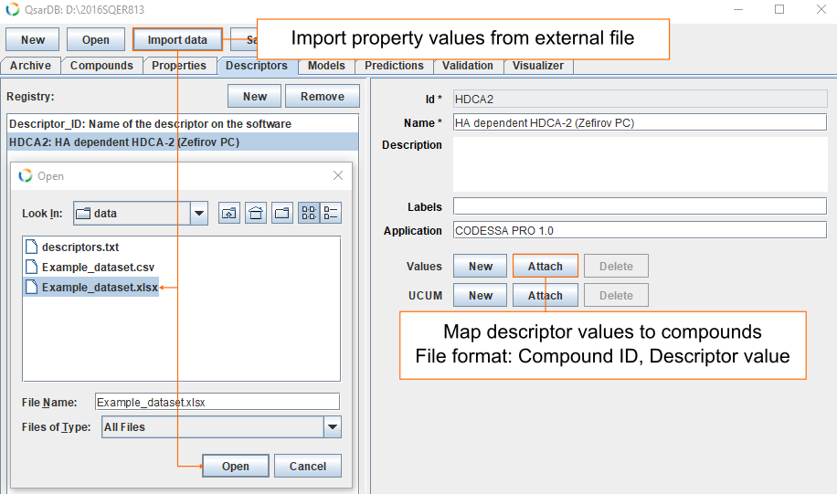 Import values 1