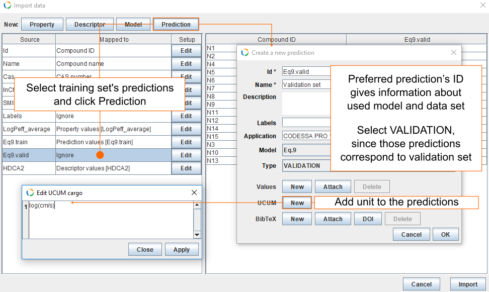 Import validation set predictions